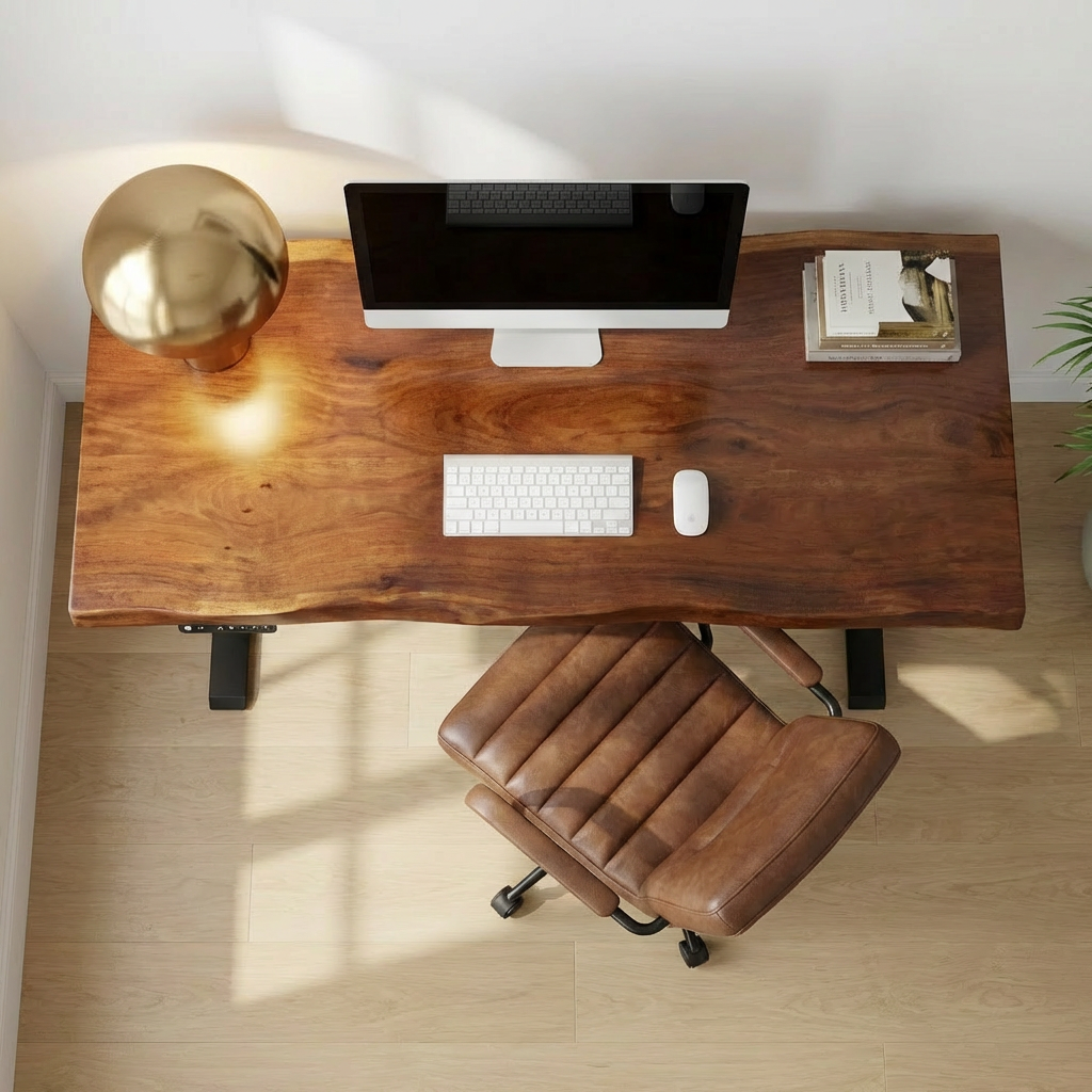 Standing Desk - Live-Edge Walnut