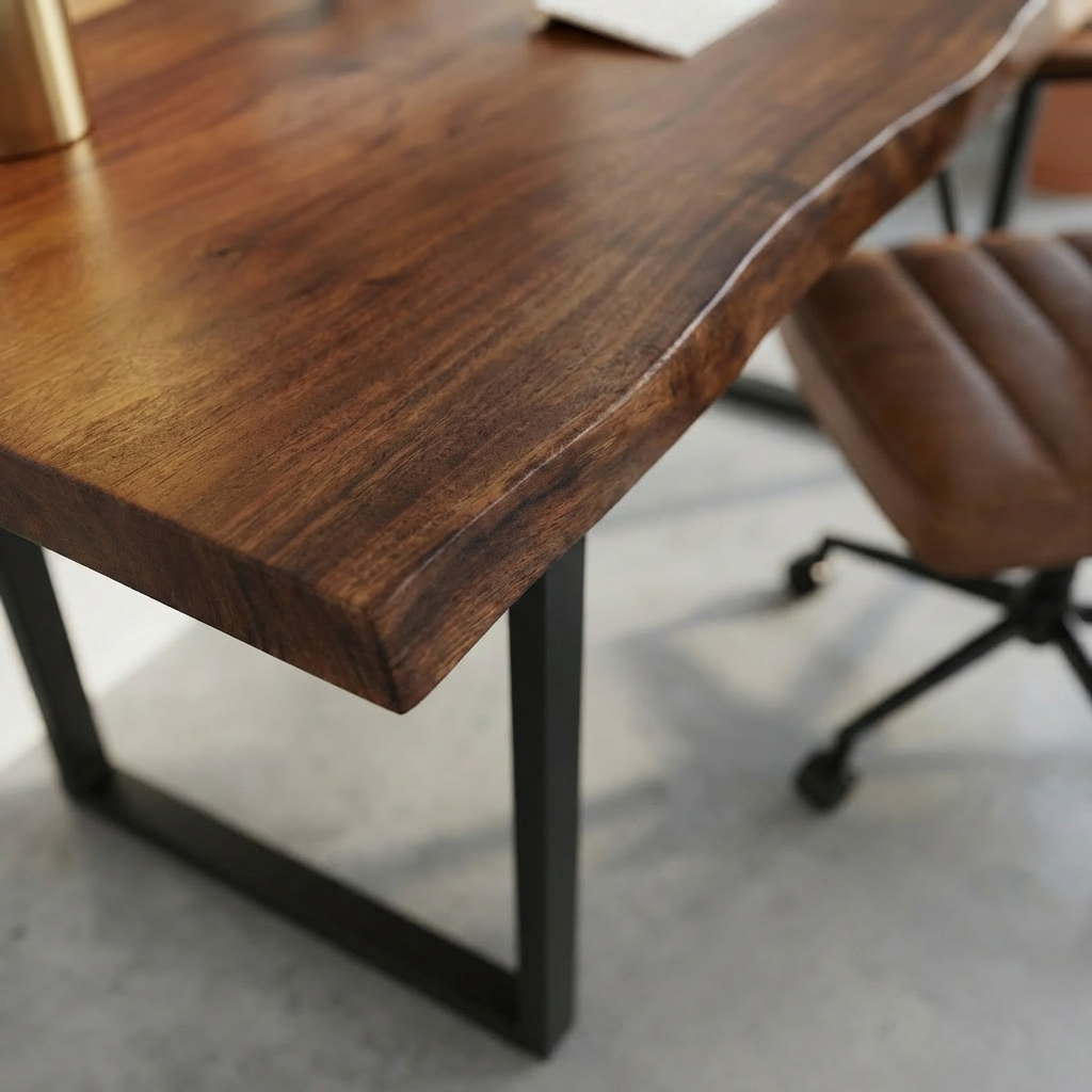 Live-Edge Walnut Desk - Variety Leg Options