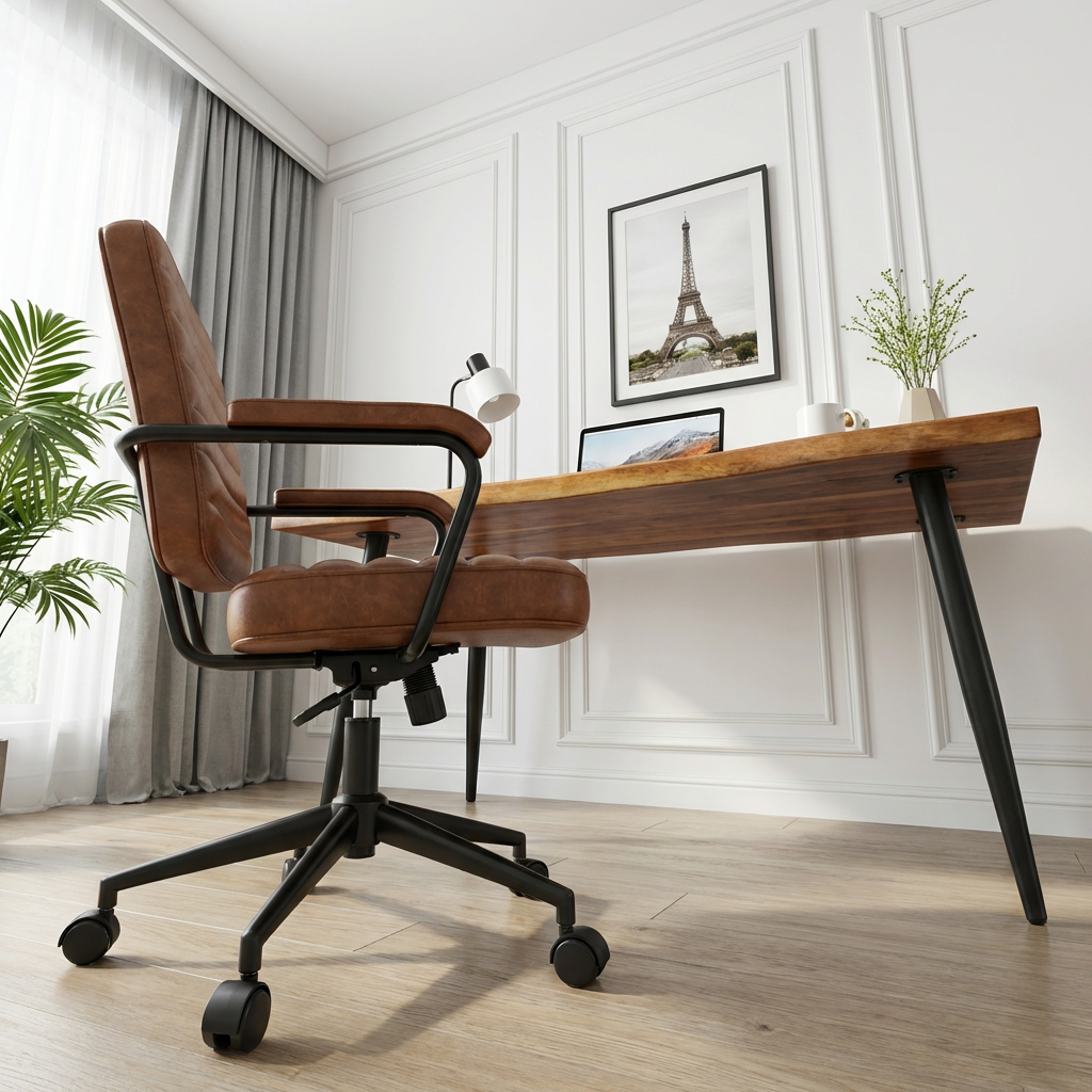 Live-Edge Walnut Acacia Desk - Variety Leg Options