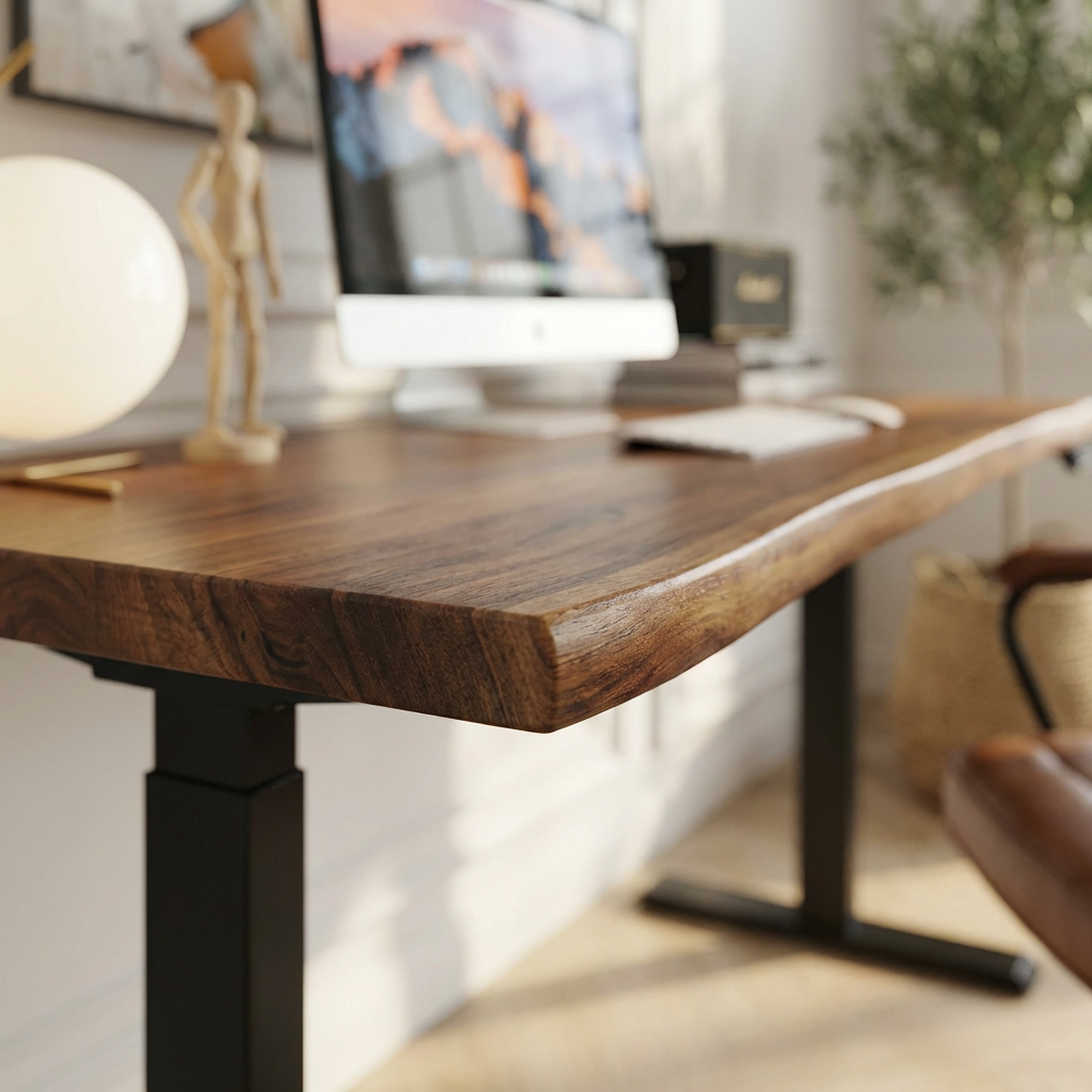 Standing Desk - Live-Edge Walnut Acacia