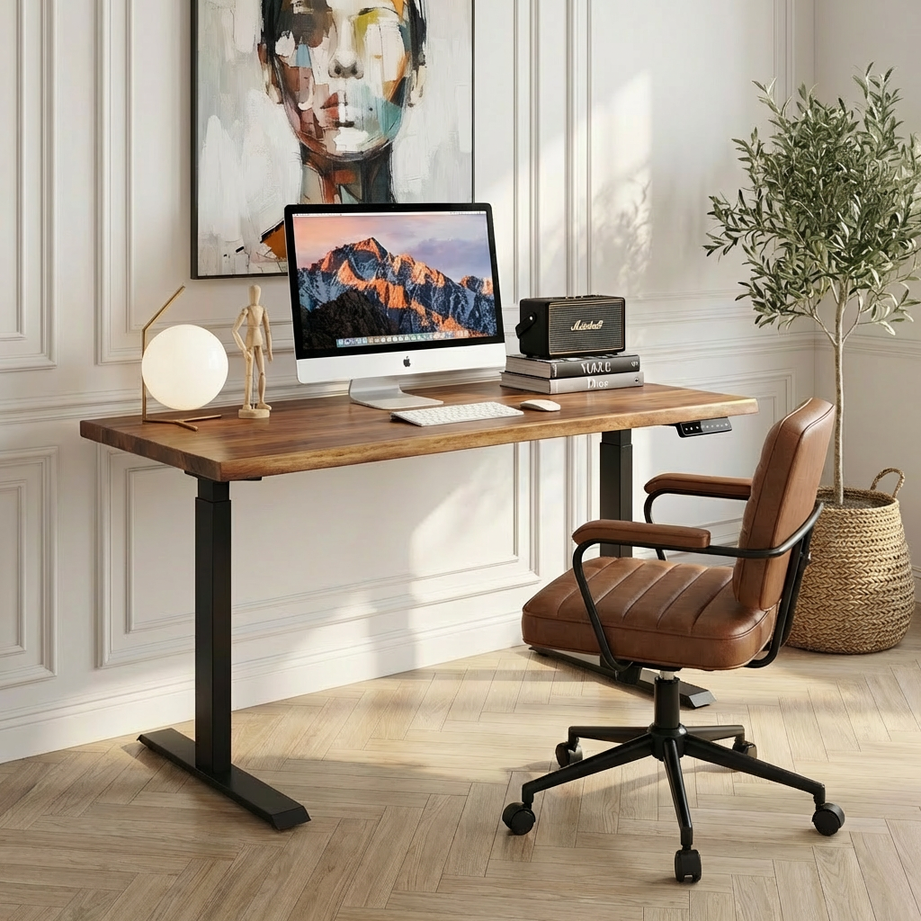 Standing Desk - Live-Edge Walnut Acacia
