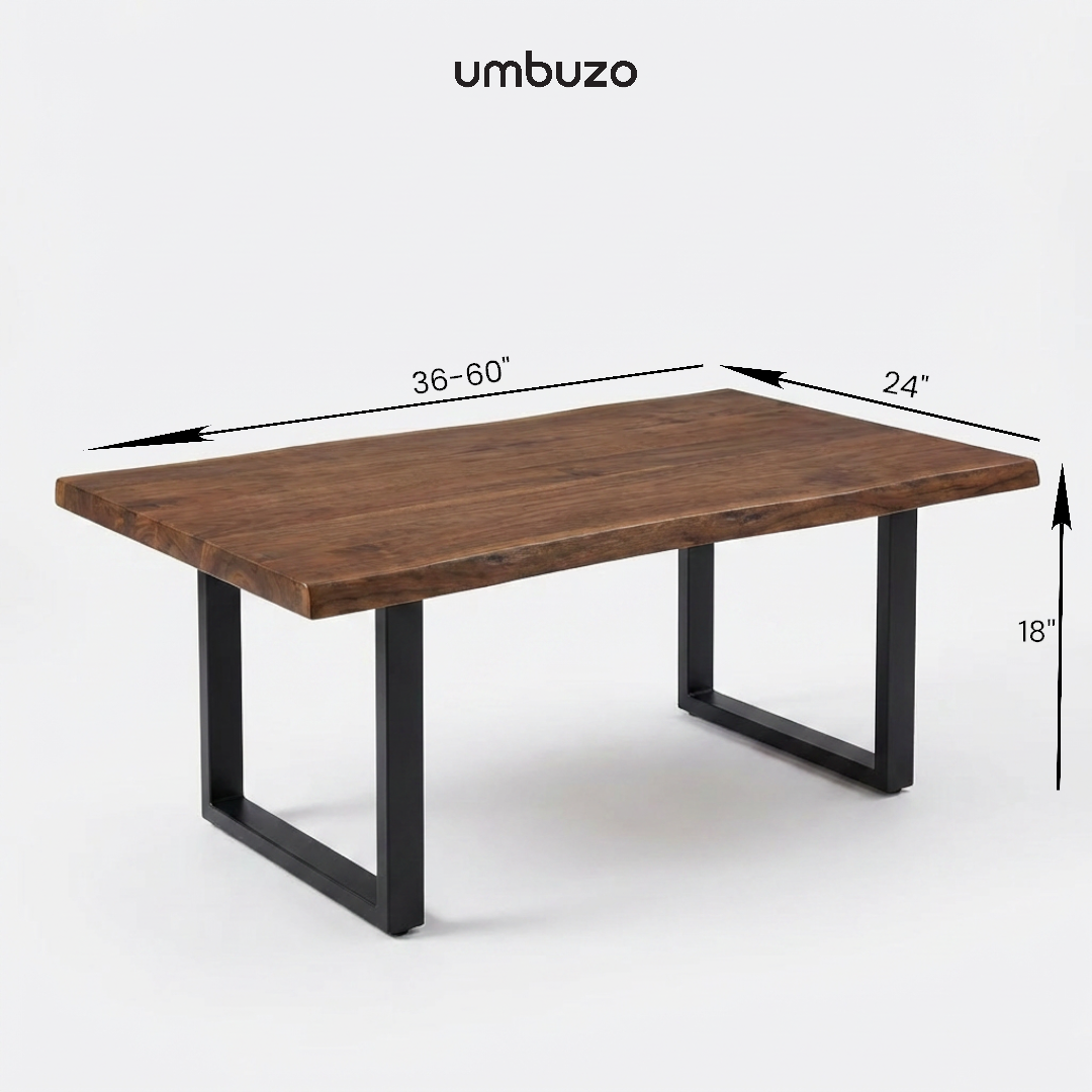 Live-Edge Walnut Acacia Coffee Table