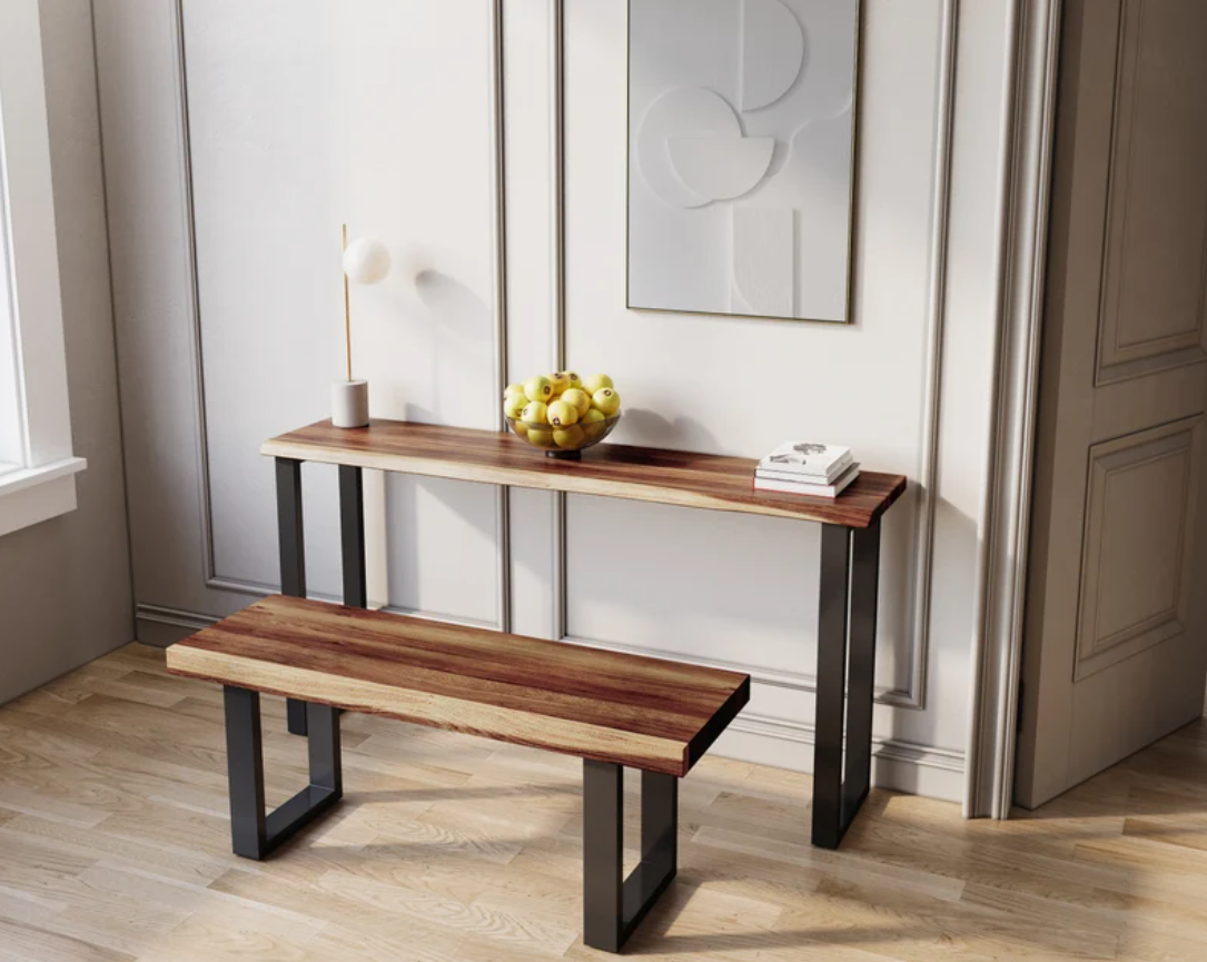 Exotic Hardwood Console Table
