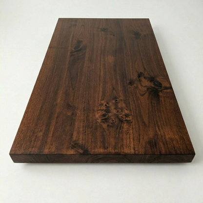2" DIY Wood Table Top - Walnut Color, Solid Wood