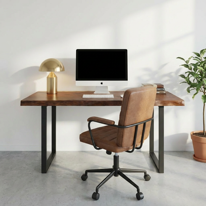 Live-Edge Walnut Desk - Variety Leg Options