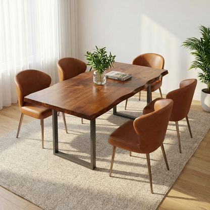 Live-Edge Walnut Dining Table