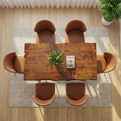 Live-Edge Walnut Dining Table