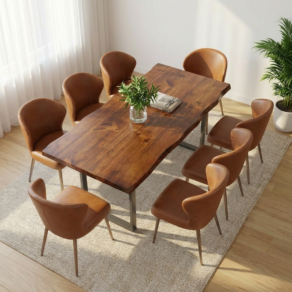 Live-Edge Walnut Dining Table