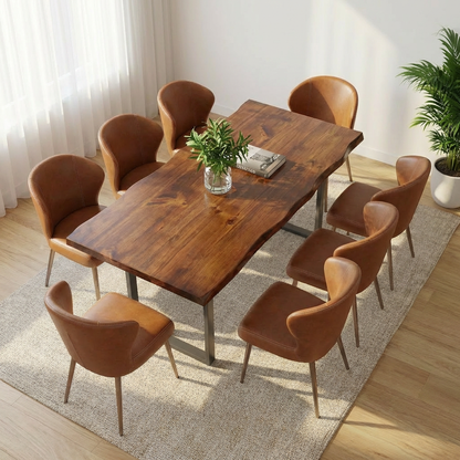 Live-Edge Walnut Dining Table