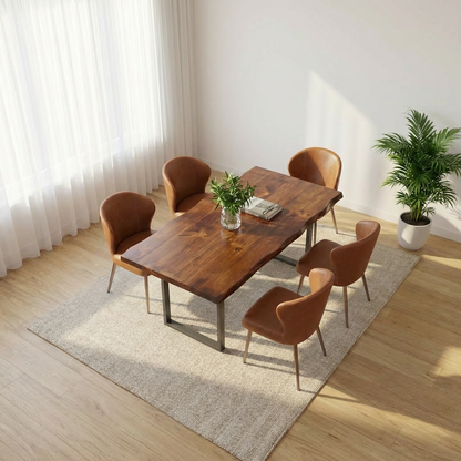 Live-Edge Walnut Dining Table