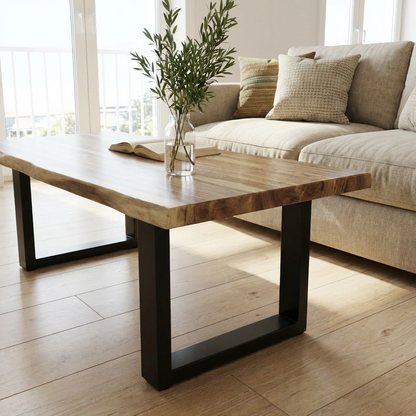Live-Edge Teak Coffee Table