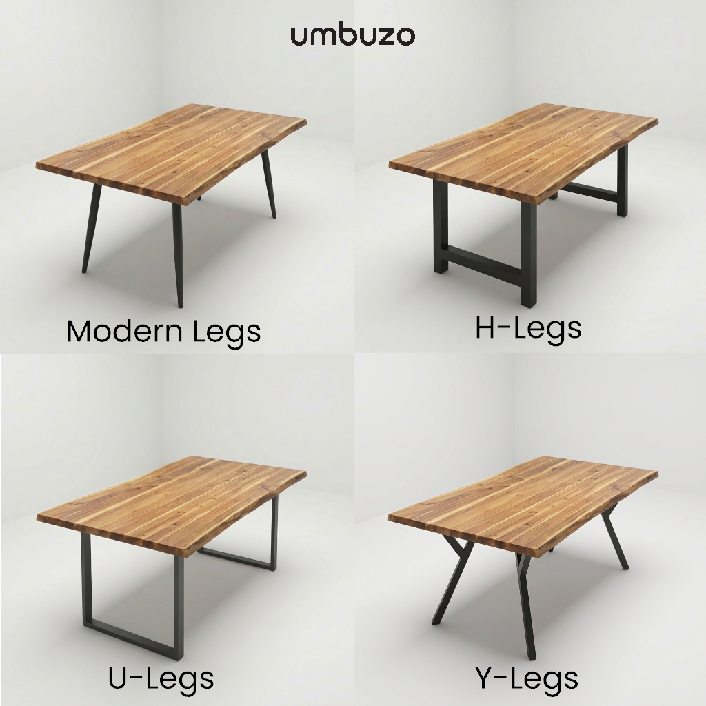 Live-Edge Teak Dining Table
