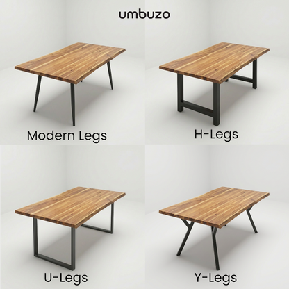 Live-Edge Teak Dining Table