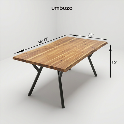 Live-Edge Teak Dining Table