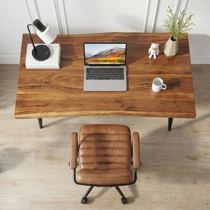 Live-Edge Walnut Acacia Desk - Variety Leg Options