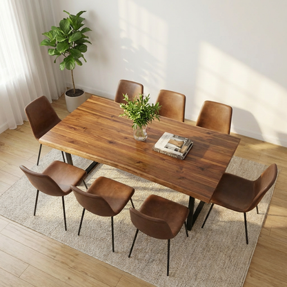 Live-Edge Walnut Acacia Dining Table