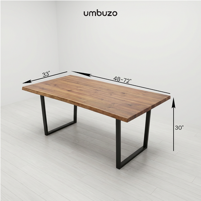 Live-Edge Walnut Acacia Desk - Variety Leg Options