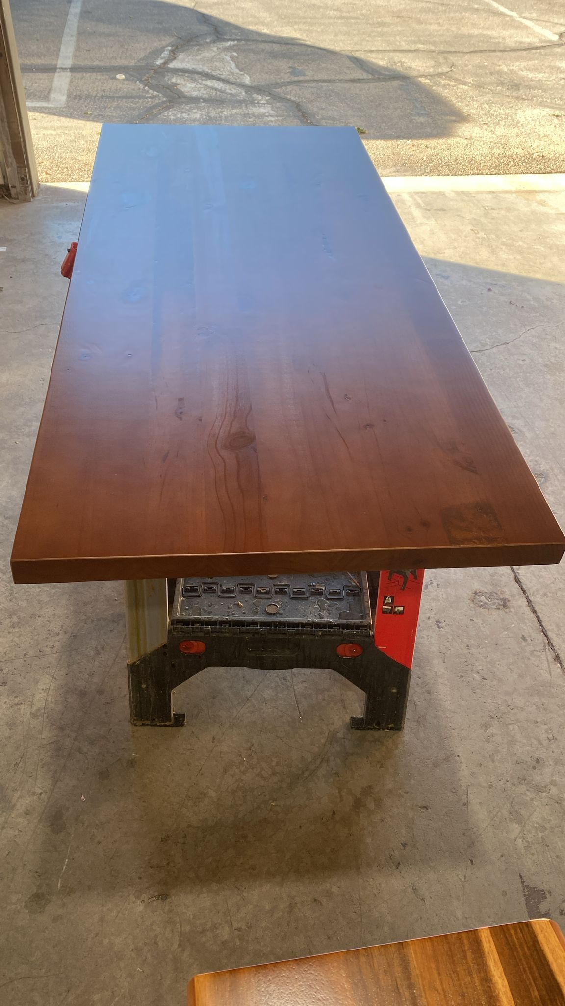 2" DIY Wood Table Top - Walnut Color, Solid Wood