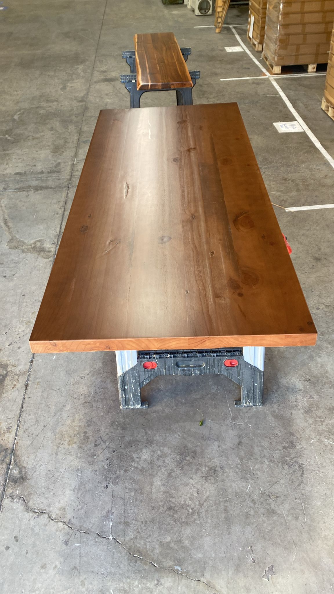 2" DIY Wood Table Top - Walnut Color, Solid Wood