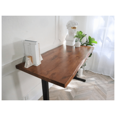 Desk - Standing Desk, Walnut Desk, Exotic Hardwood, Sit - Stand - Up Desk, Live Edge Desk, Adjustable Standing Desk, Solid Wood Desk. - UMBUZÖ