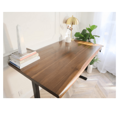 Desk - Standing Desk, Walnut Desk, Exotic Hardwood, Sit - Stand - Up Desk, Live Edge Desk, Adjustable Standing Desk, Solid Wood Desk. - UMBUZÖ