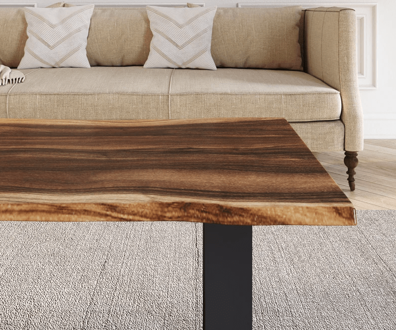 Exotic Hardwood Live Edge Coffee Table - UMBUZÖ