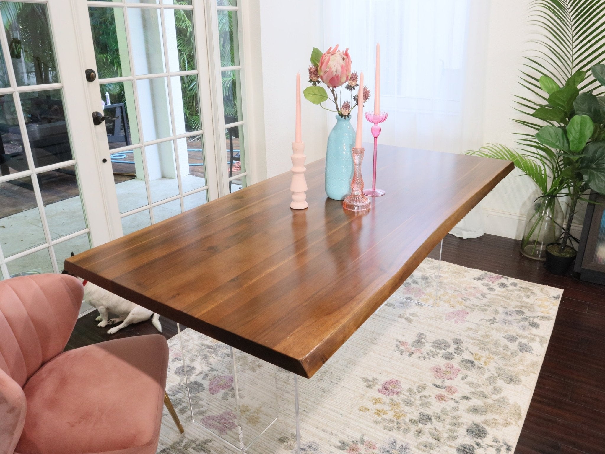 Exotic Hardwood Live Edge Dining Table - UMBUZÖ