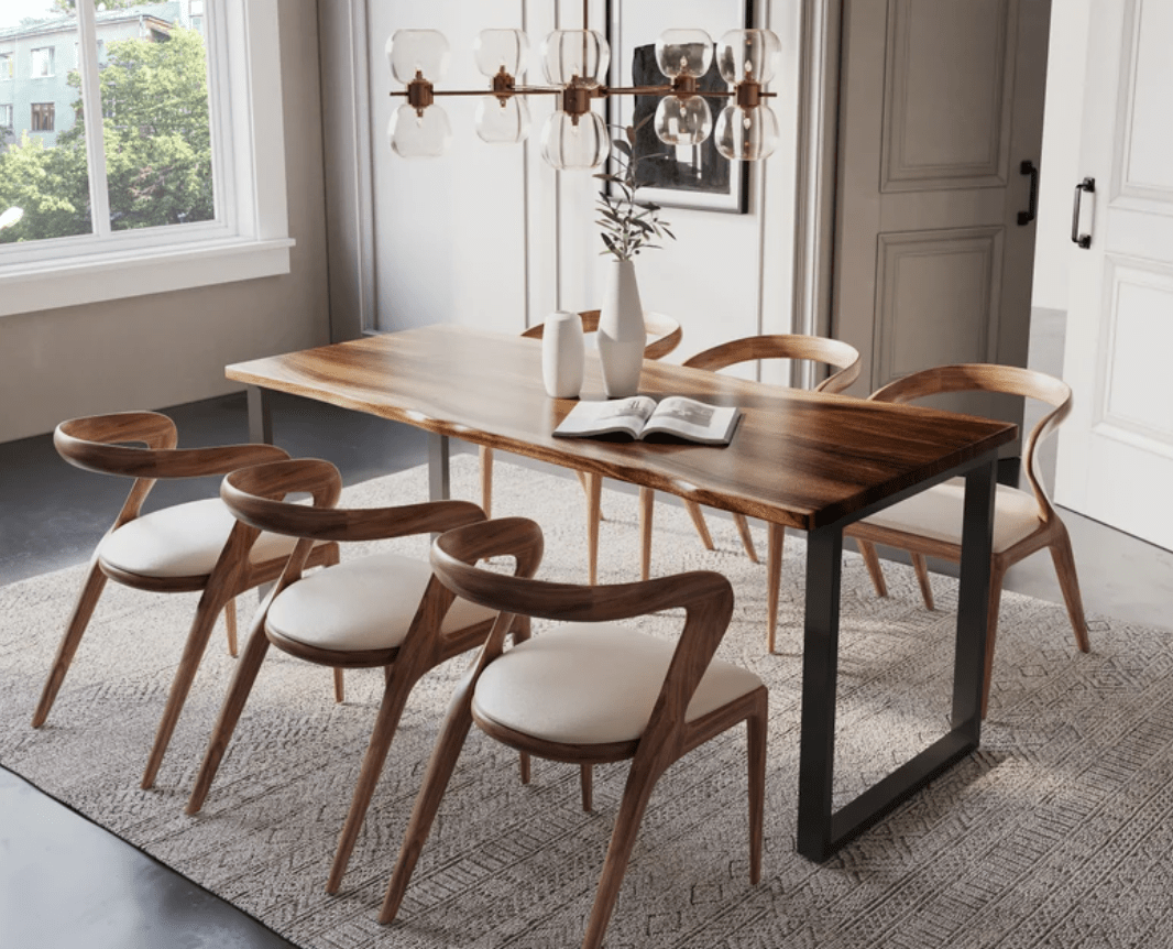 Live Edge Hardwood Dining Table - UMBUZÖ