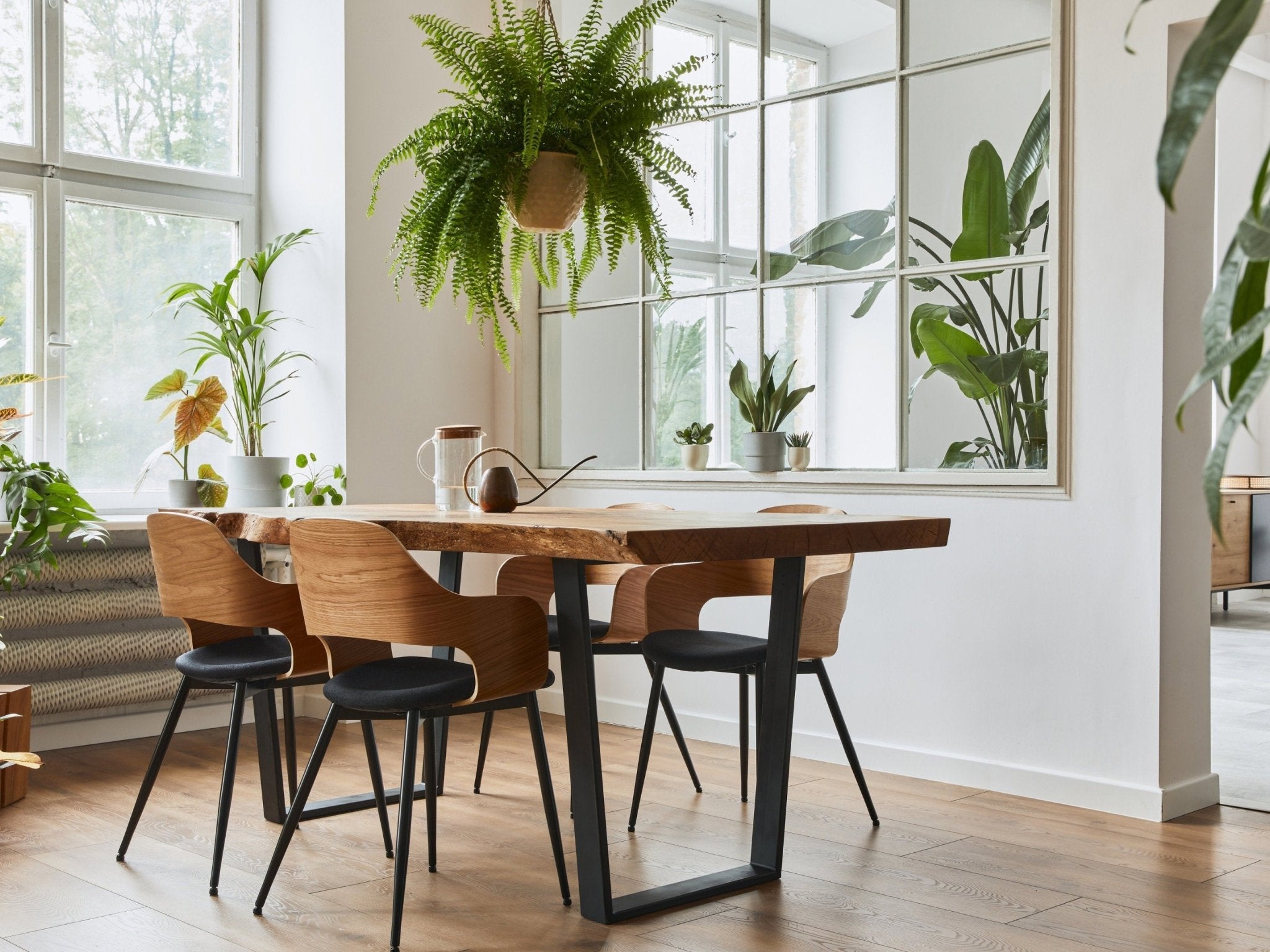 Modern Wood Dining Table, Walnut Dining Table, Live Edge Table, Kitchen Table - UMBUZÖ