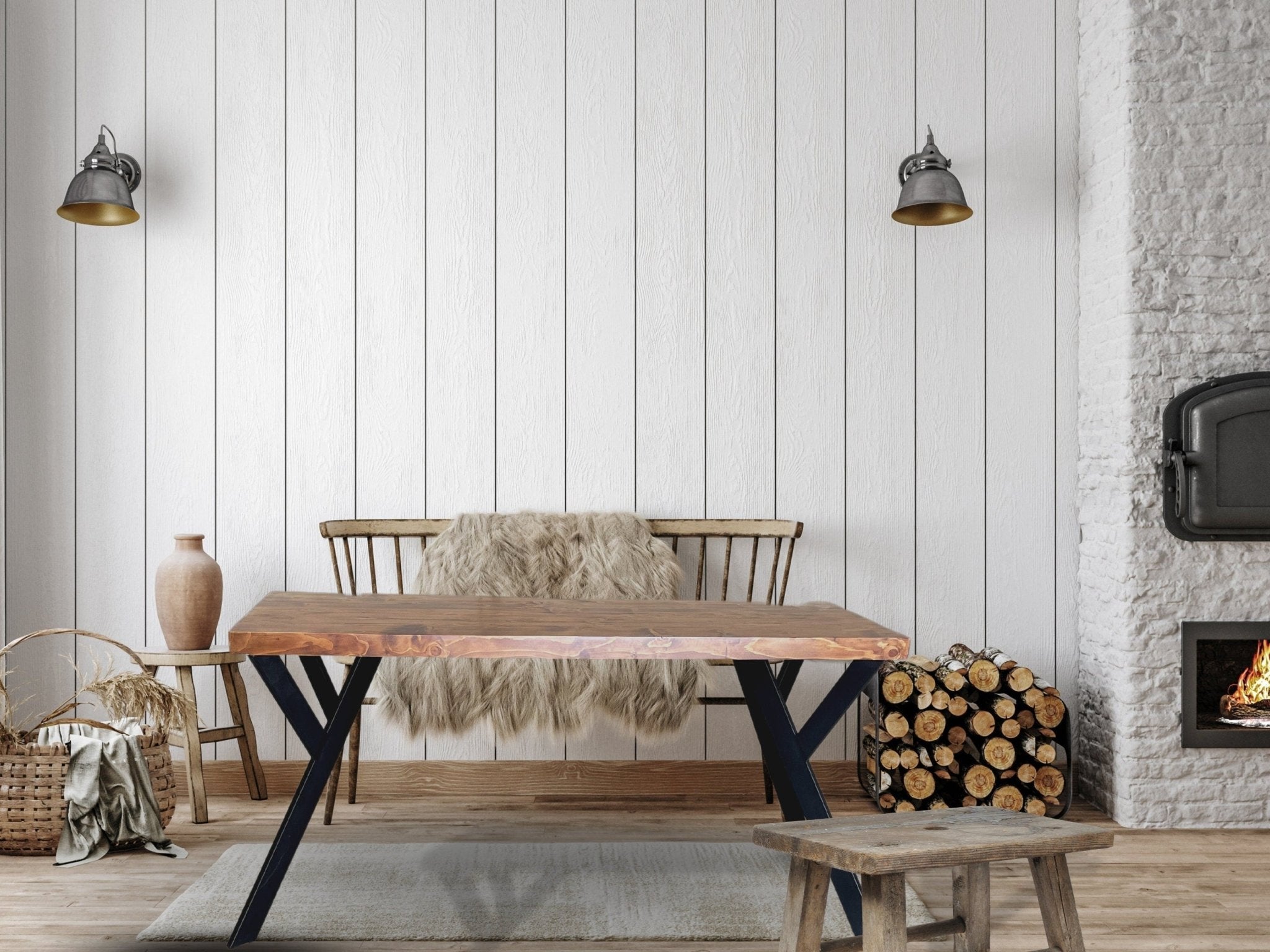 Rustic Farmhouse Dining Table - UMBUZÖ