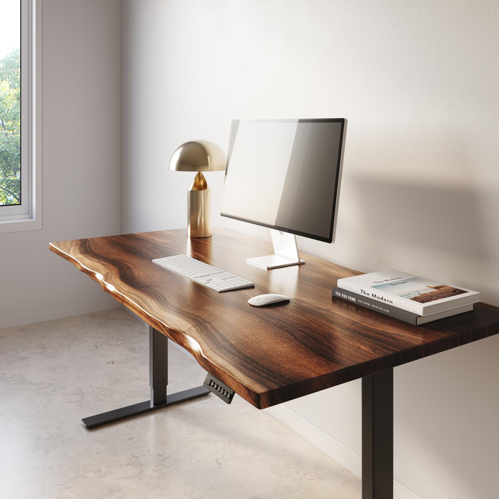 Walnut Live Edge Standing Desk - UMBUZÖ